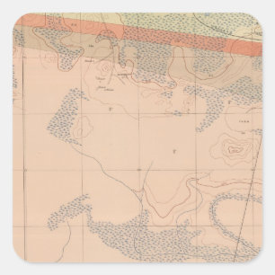 Sticker Carré Fiche géologique détaillée XXIII