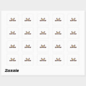Sticker Carré Fidélité du chien (Feuille)