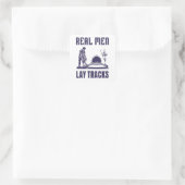 Sticker Carré Fier bâtisseur de piste (Sac)