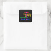 Sticker Carré FIER Bright Black (Sac)