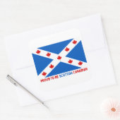 STICKER CARRÉ FIER D'ÊTRE CANADIEN ÉCOSSE ! (Enveloppe)