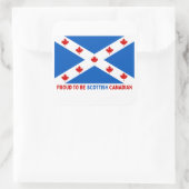 STICKER CARRÉ FIER D'ÊTRE CANADIEN ÉCOSSE ! (Sac)