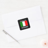 Sticker Carré Fier d'être italien (Enveloppe)
