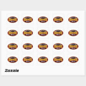 Sticker Carré Fier d'être une mère pompier (Feuille)