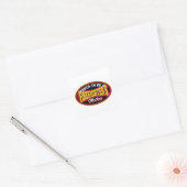 Sticker Carré Fier d'être une mère pompier (Enveloppe)