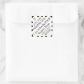 Sticker Carré Fier Grad Grad Grad Graduation (Sac)