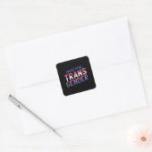 Sticker Carré Fier transgenre (Enveloppe)