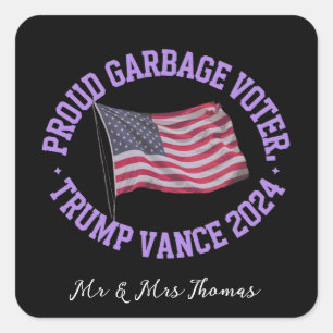 Sticker Carré Fière Voter Trump Vance 2024 Dépouille