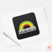 Sticker Carré Fierté aromantique (Enveloppe)