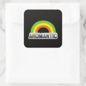 Sticker Carré Fierté aromantique (Sac)