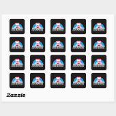 Sticker Carré Fierté de jeu d'âge (Feuille)
