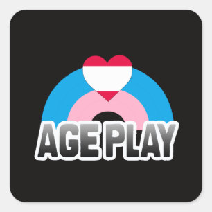 Sticker Carré Fierté de jeu d'âge