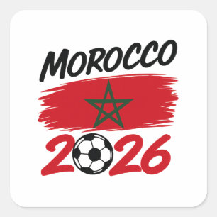 Sticker Carré Fierté des supporters de football marocains pour l