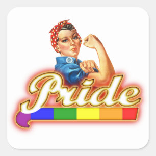 Sticker Carré Fierté Fierté gay Fierté lumineuse Nous pouvons le