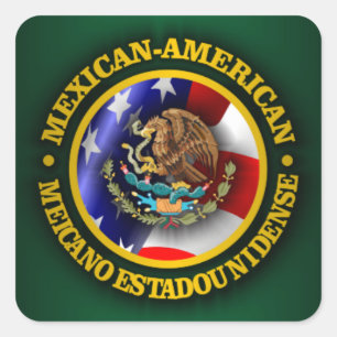 Sticker Carré Fierté mexicaine-américaine
