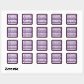 Sticker Carré Fierté non binaire (Feuille)