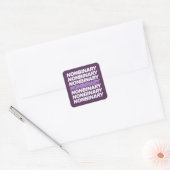 Sticker Carré Fierté non binaire (Enveloppe)