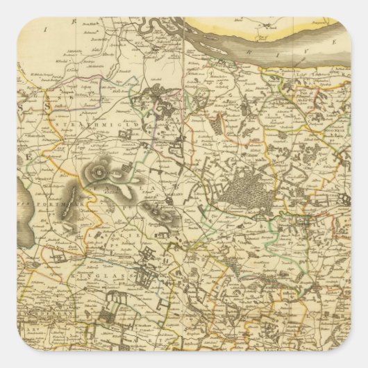 Sticker Carré Fife composite, Kinross (Devant)