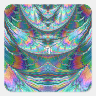 Sticker Carré FIFI ~ Nuances brillantes PASTEL 3D ~