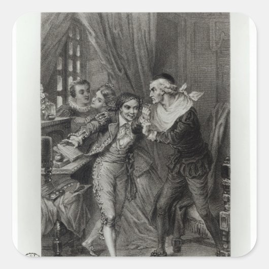 Sticker Carré Figaro (Devant)