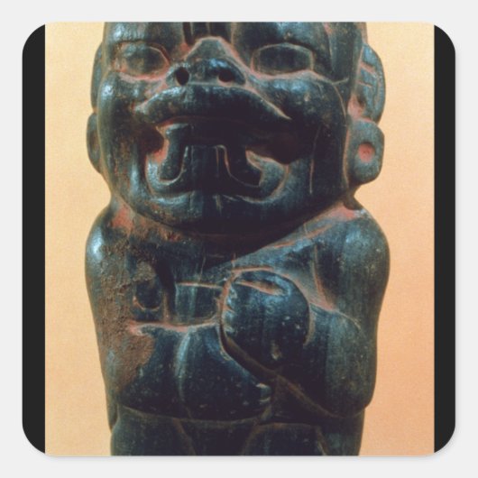 Sticker Carré Figure avec la tête d'un Jaguar (Devant)