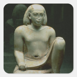 Sticker Carré Figure de acroupissement de Bes