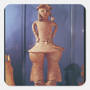 Sticker Carré Figure de Haniwa, 250-550