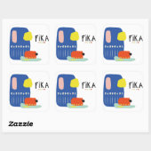 Sticker Carré Fika Déco (Feuille)