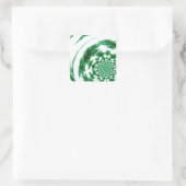 Sticker Carré Fil vert filé (Sac)