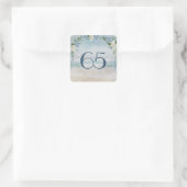 Sticker Carré Filet et Arche Marin pour le 65e Anniversaire (Sac)