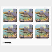 Sticker Carré Filets de pêche Samos 2005 (Feuille)
