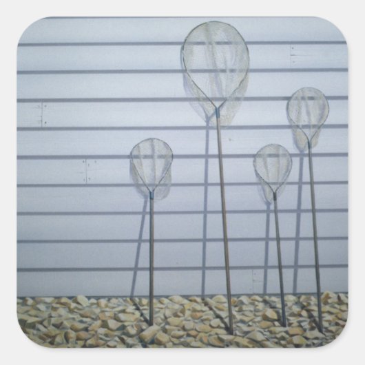 Sticker Carré Filets d'épuration (Devant)