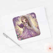 Sticker Carré Fille (Enveloppe)