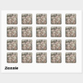 Sticker Carré fille aquarelle (Feuille)
