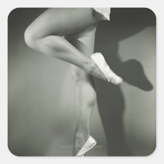 Sticker Carré Fille dansante (Devant)