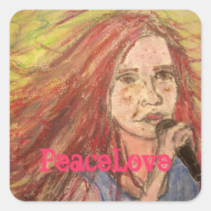 Sticker Carré Fille de balancier de PeaceLove