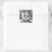 Sticker Carré Fille de football (Sac)