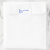 Sticker Carré Fille de ole - Cornhole (Sac)