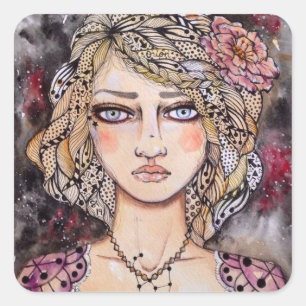 Sticker Carré Fille d'Orion