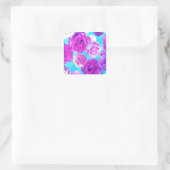 Sticker Carré Fille Floral (Sac)