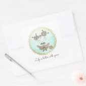 Sticker Carré Fille Louveuse de Fils Whimsical (Enveloppe)