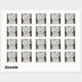 Sticker Carré Fille malade (Feuille)