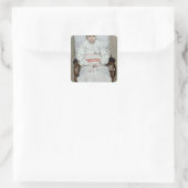 Sticker Carré Fille malade (Sac)