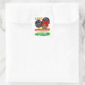 Sticker Carré Fille noire 1865 Fête l'indépendance D (Sac)