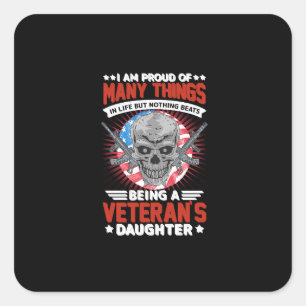Sticker Carré fille vétéran