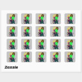 Sticker Carré filles (Feuille)