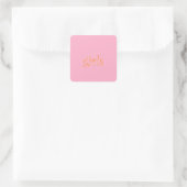Sticker Carré filles (Sac)