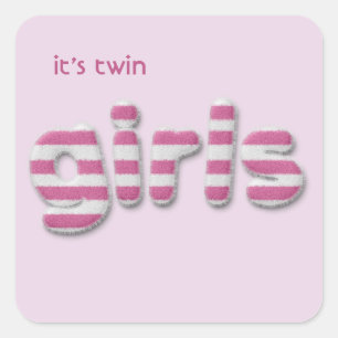 Sticker Carré filles floues