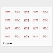 Sticker Carré Filles nuit (Feuille)