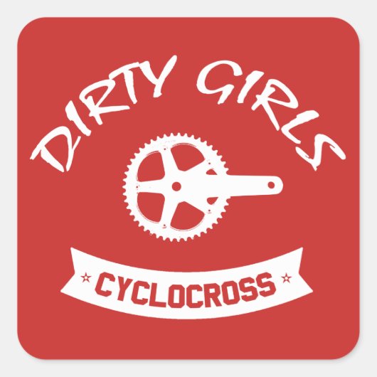 Sticker Carré Filles sales Cyclocross (Devant)
